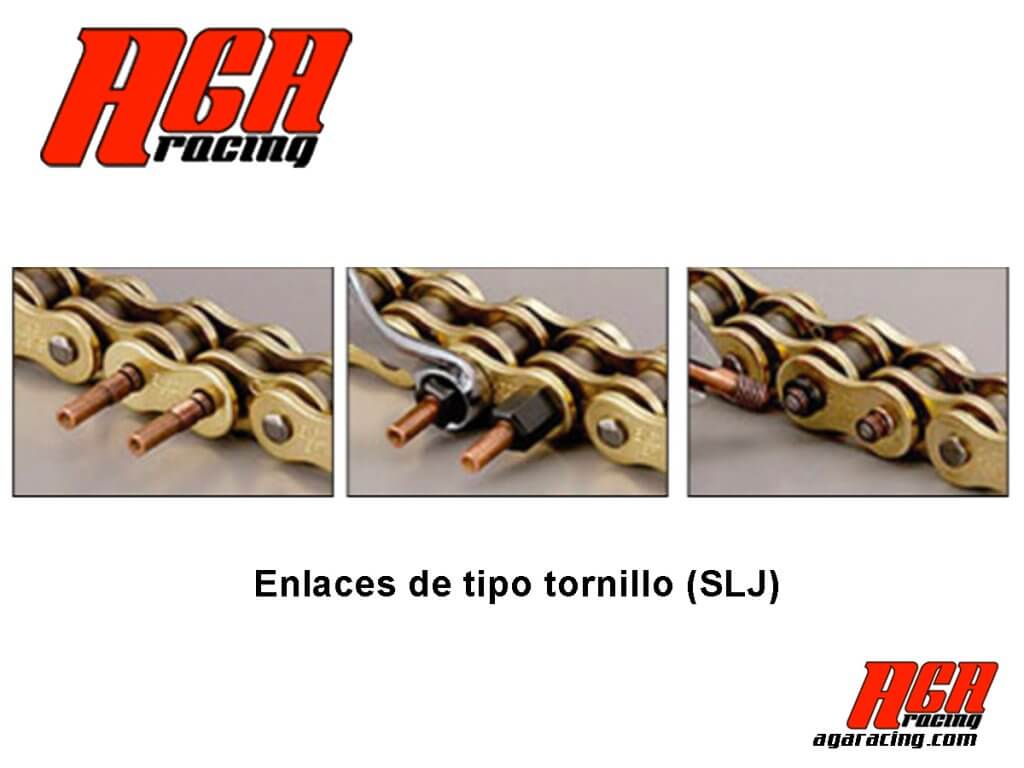 cadena karting EK enlaces tornillo