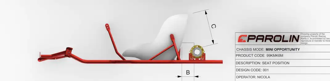 como configurar el asiento en chasis Parolin