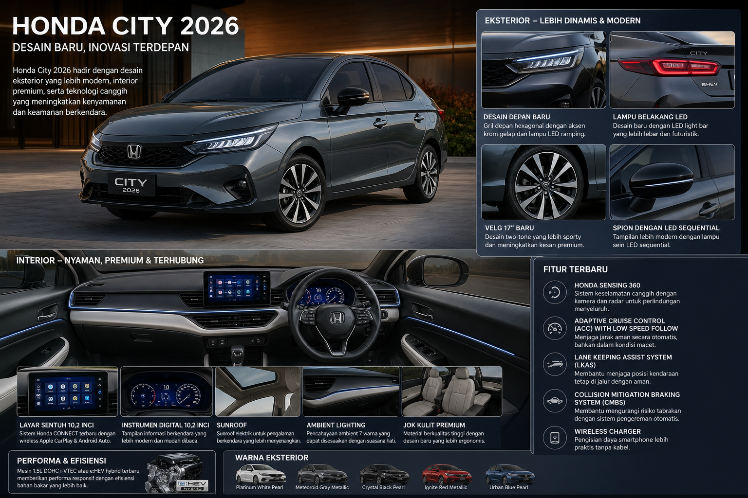 Desain Eksterior dan Interior - honda