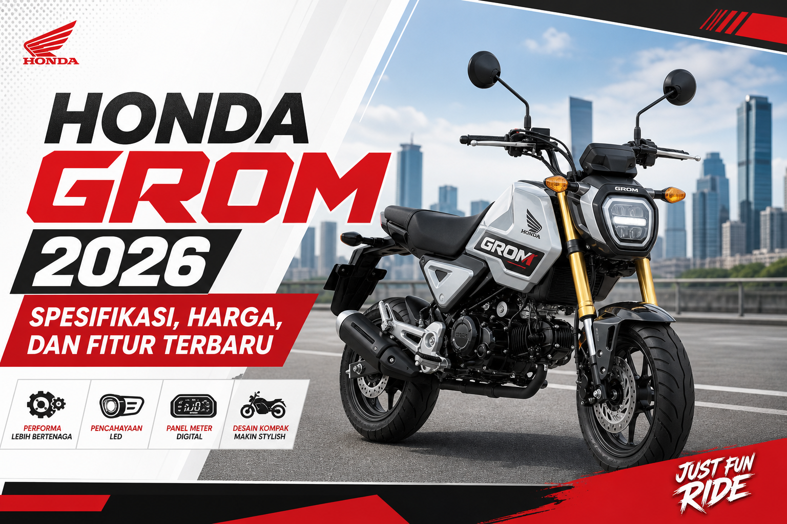 grom - Honda Grom 2026: Spesifikasi, Harga, dan Fitur Terbaru