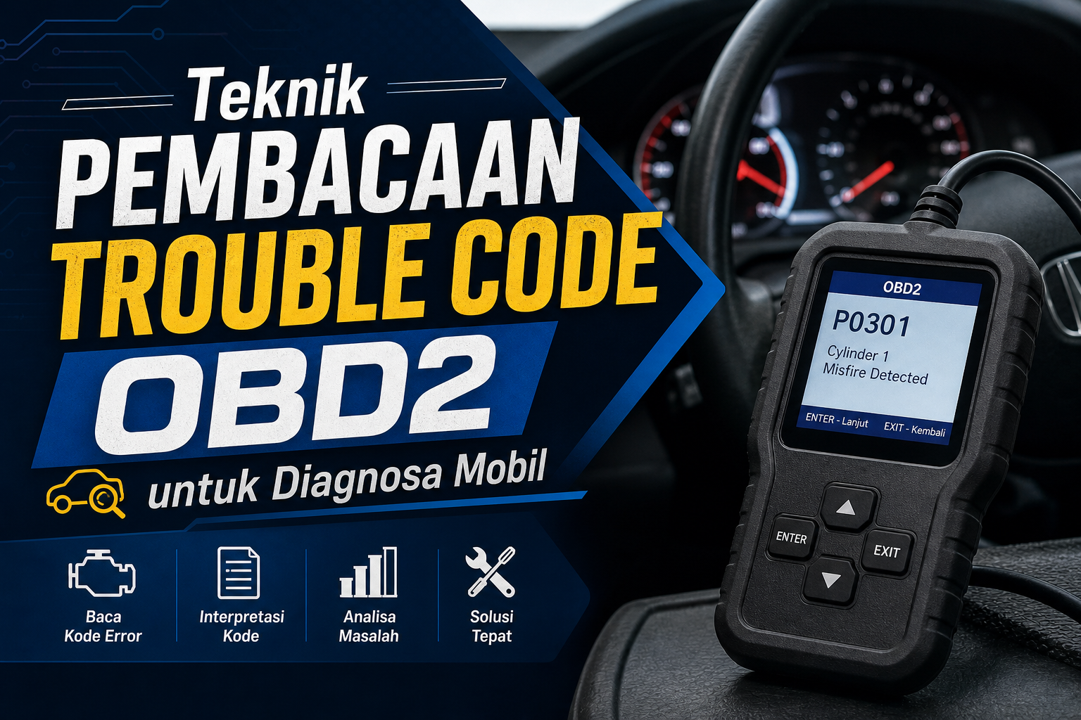 obd2 - Teknik Pembacaan Trouble Code OBD2 untuk Diagnosa Mobil