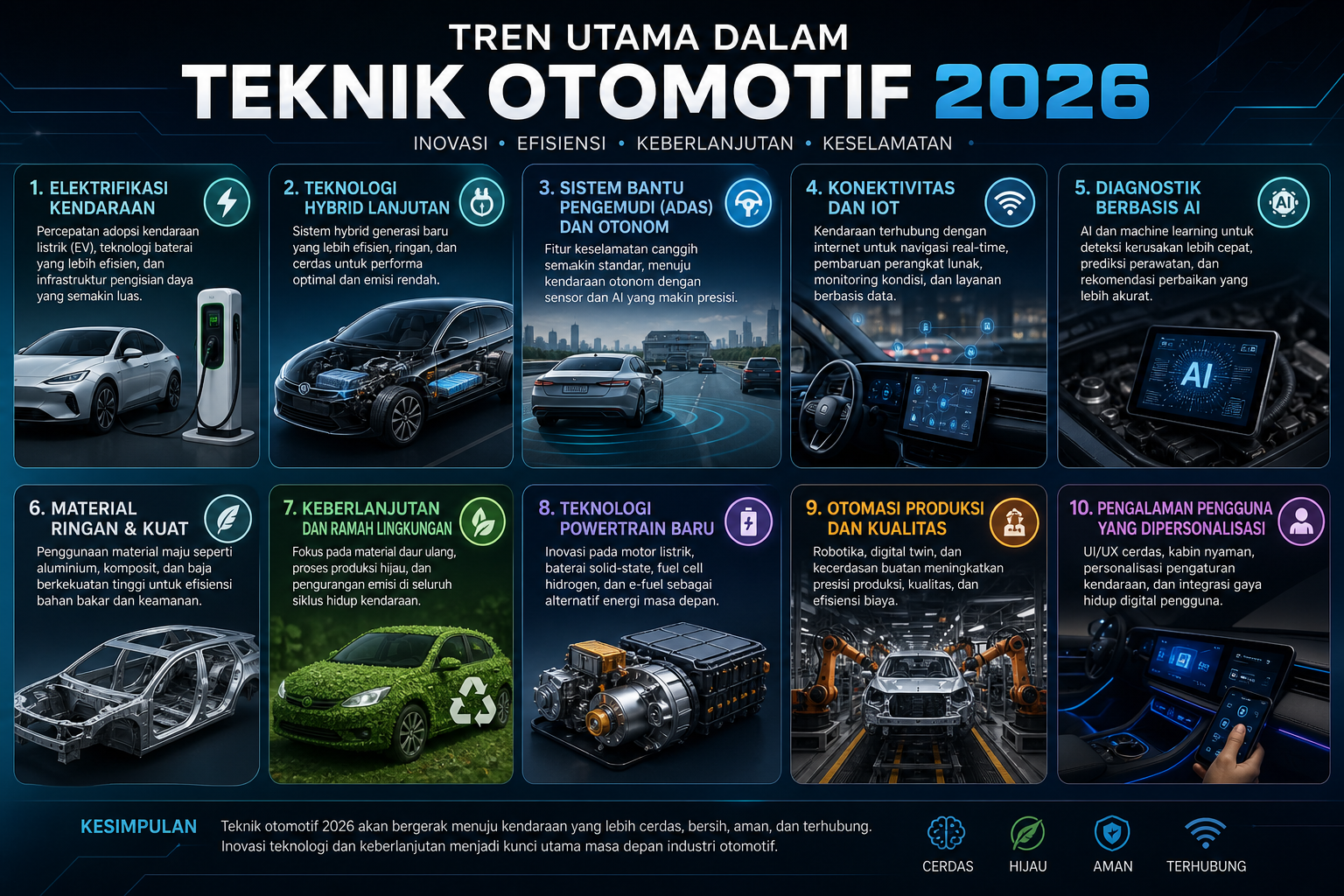 Tren Utama dalam Teknik Otomotif 2026 - otomotif