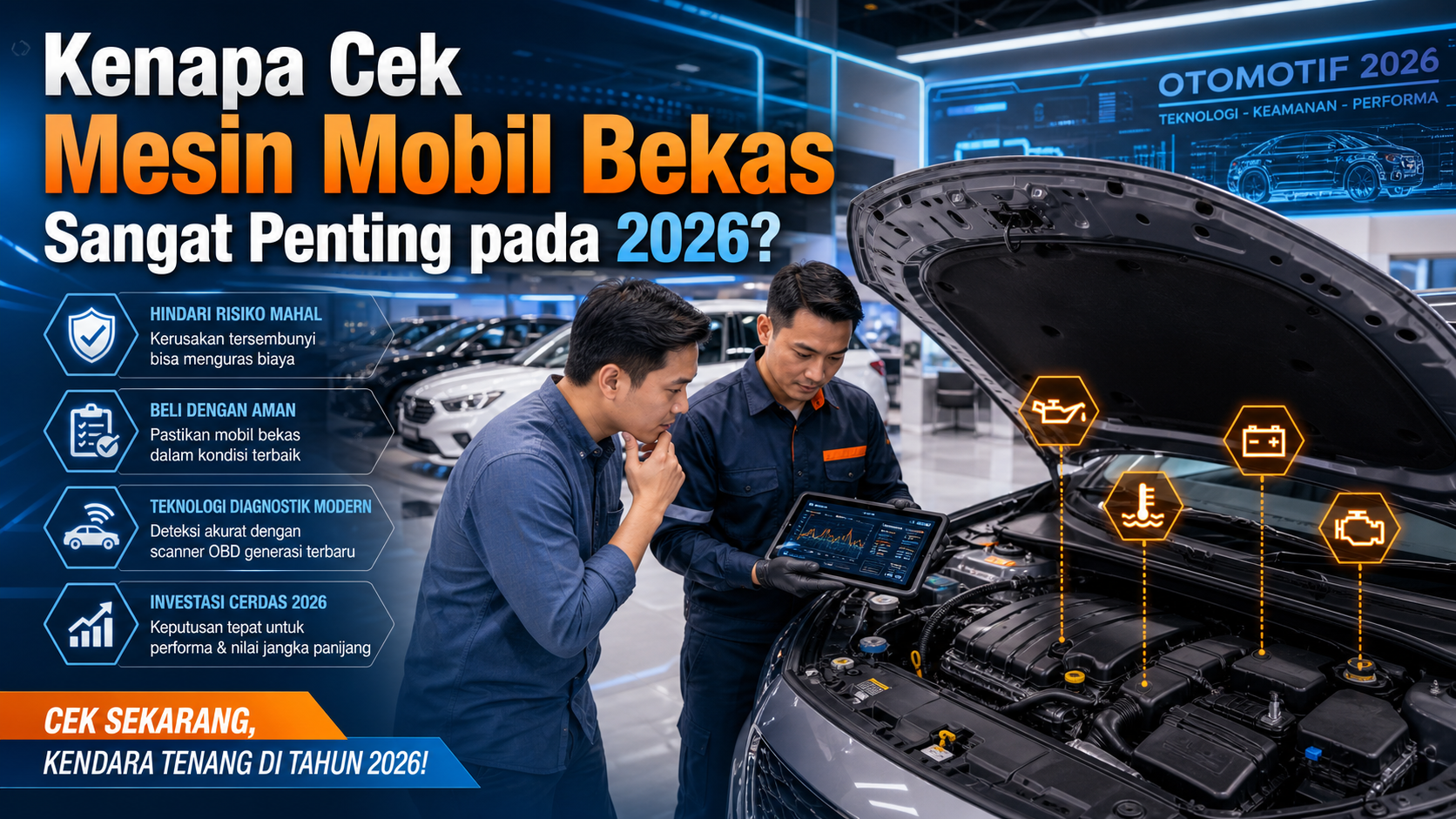 Kenapa Cek Mesin Mobil Bekas Sangat Penting pada 2026? - otomotifzone