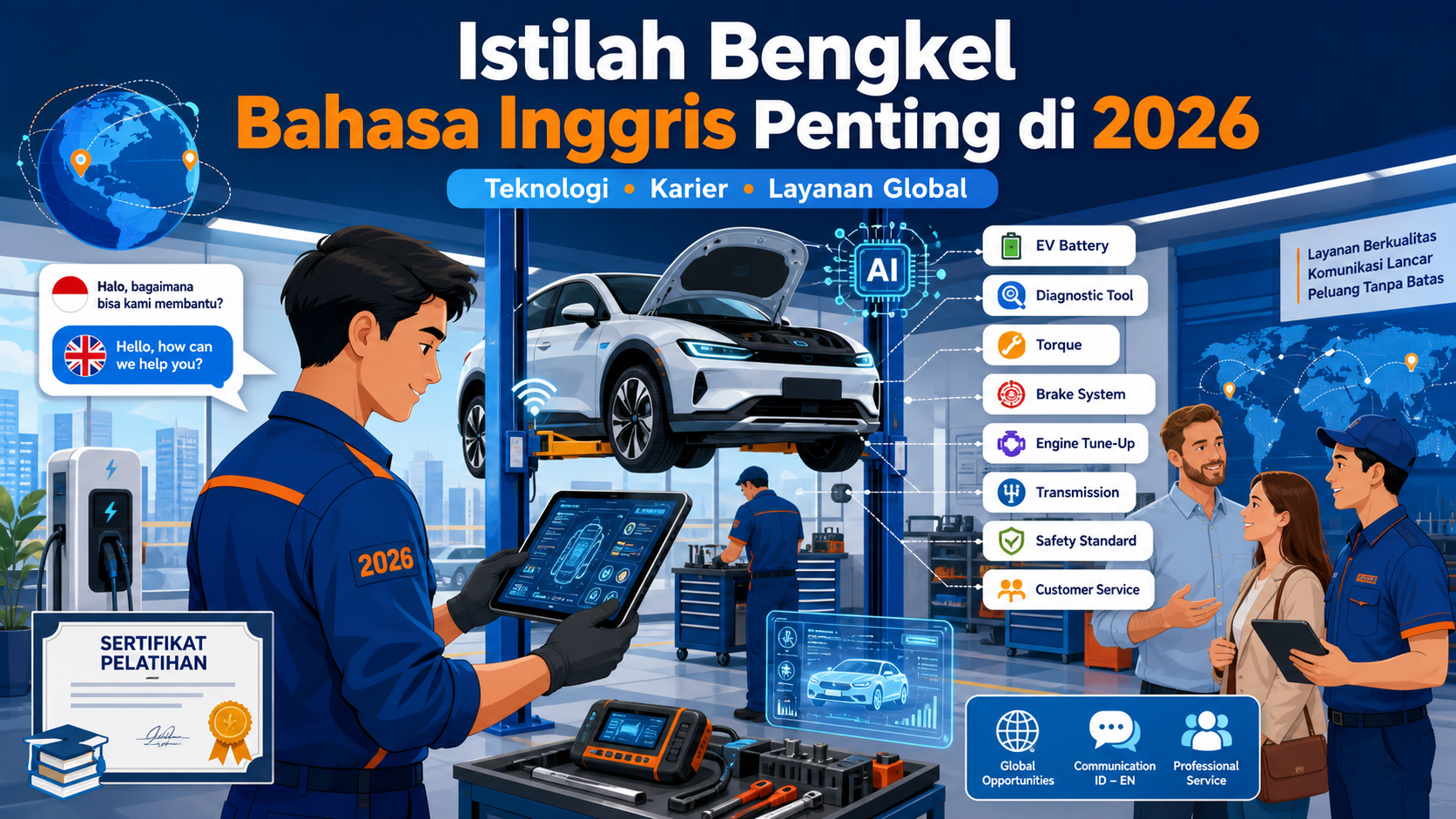 Kenapa Istilah Bengkel Bahasa Inggris Penting pada 2026? - otomotif