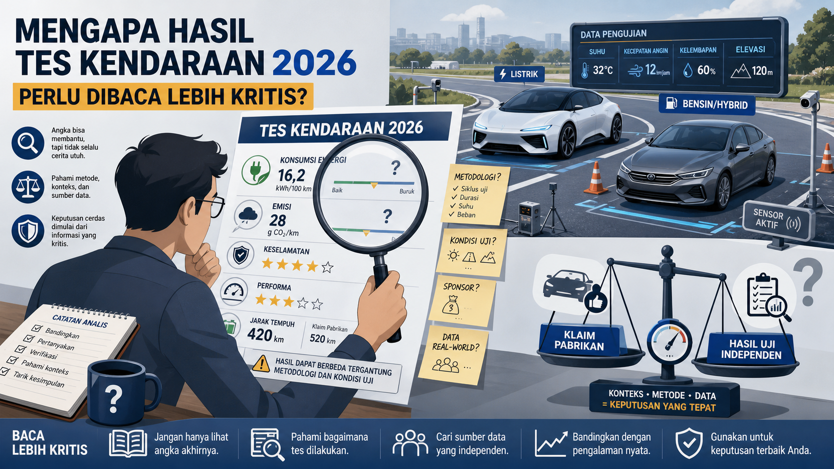 Mengapa Hasil Tes Kendaraan 2026 Perlu Dibaca Lebih Kritis? - otomotifnet