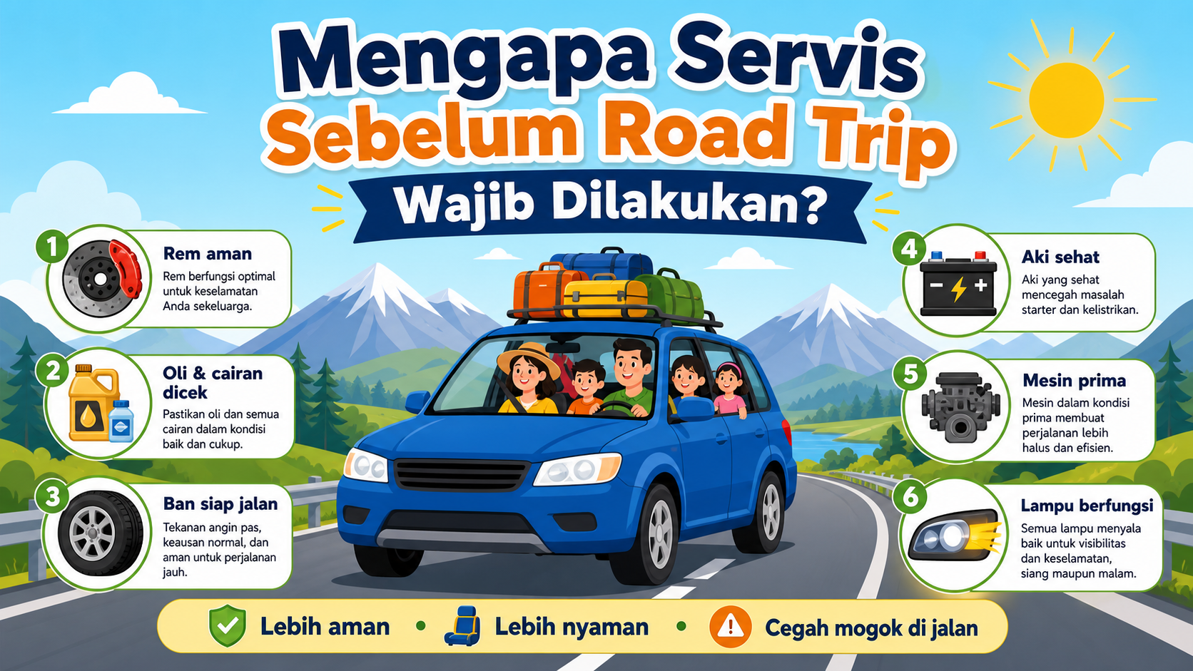 Mengapa Servis Sebelum Road Trip Wajib Dilakukan? - otomotifzone