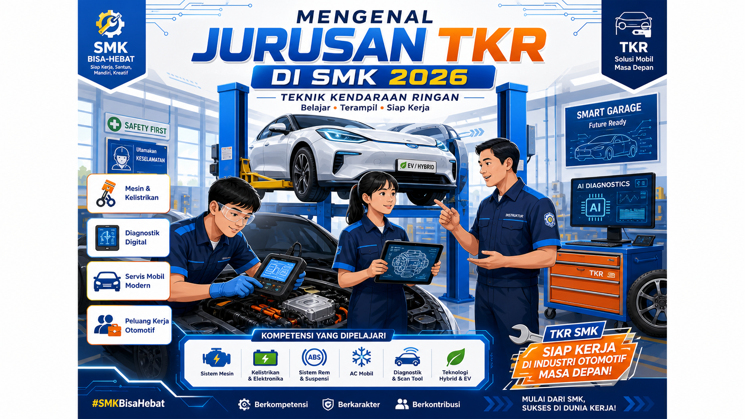 Mengenal Jurusan TKR di SMK pada 2026 - otomotif