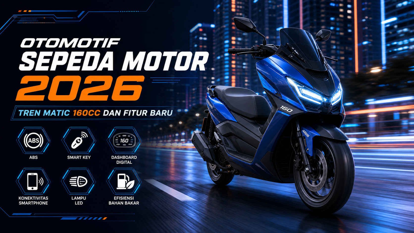 motor - Otomotif Sepeda Motor 2026: Tren Matic 160cc dan Fitur Baru