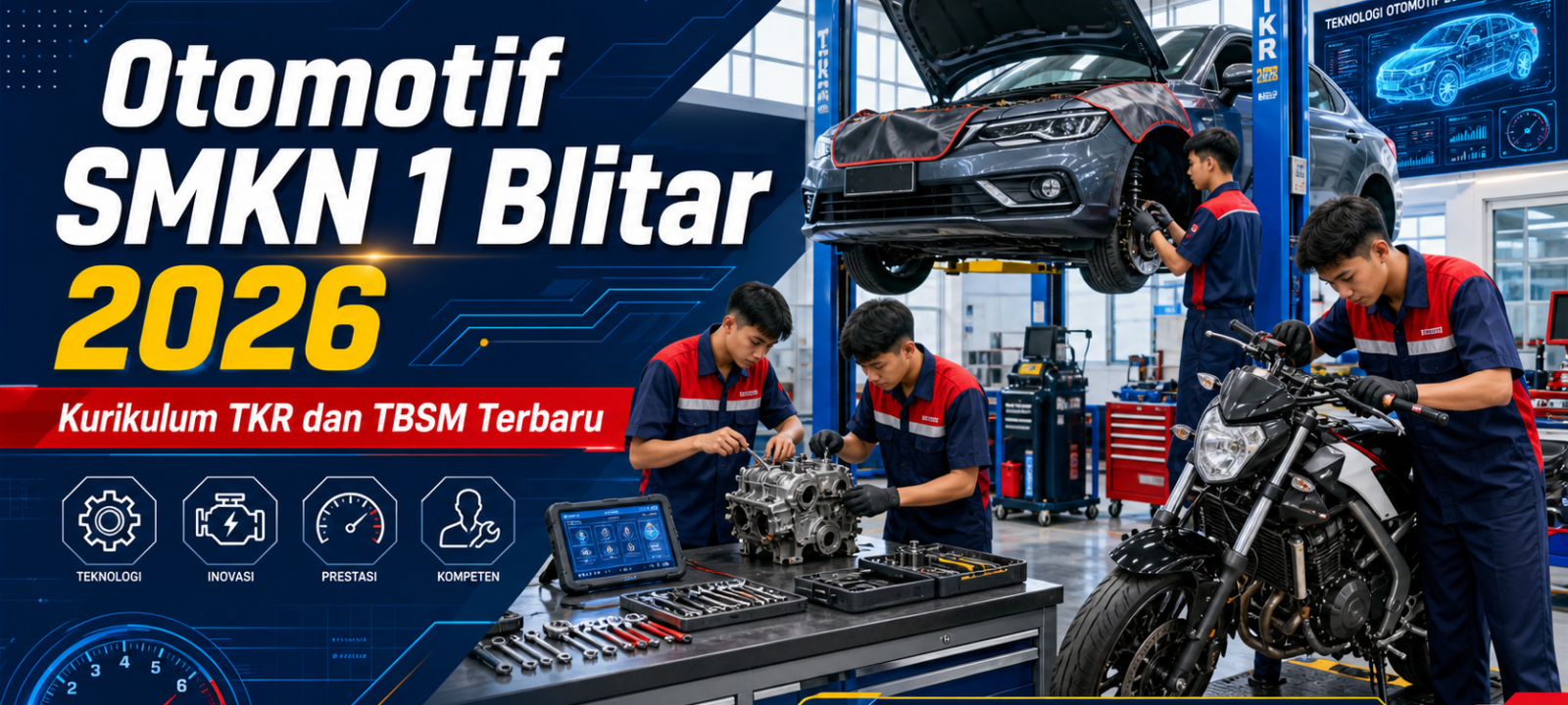 otomotif - Otomotif SMKN 1 Blitar 2026: Kurikulum TKR dan TBSM Terbaru