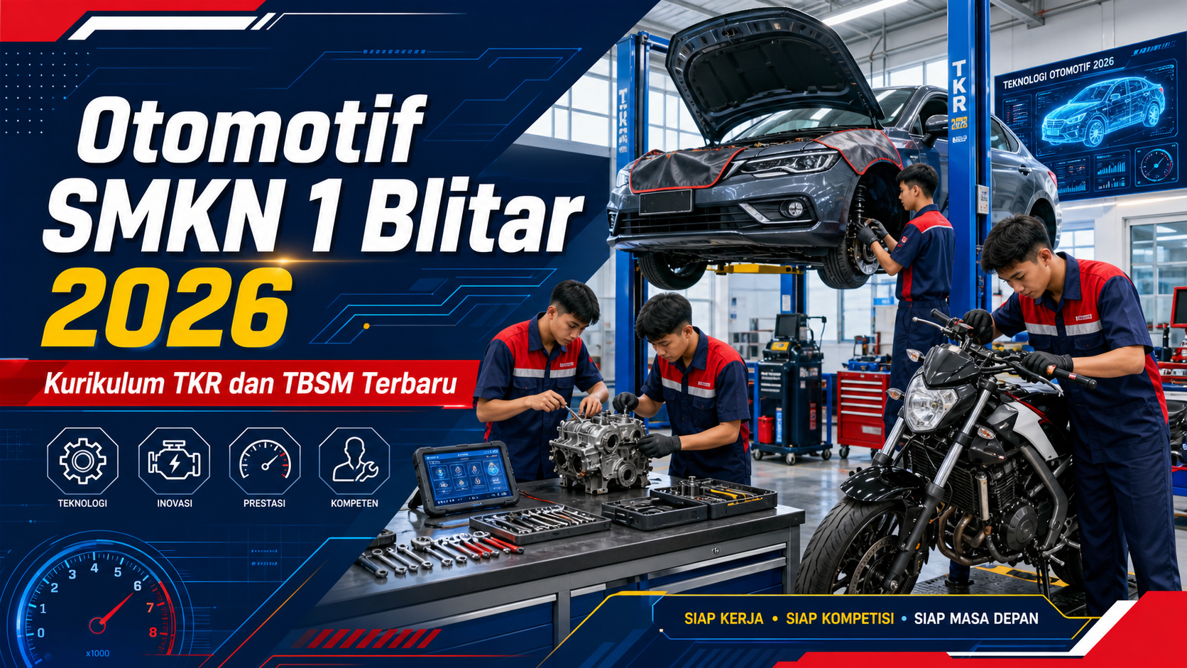 otomotif - Otomotif SMKN 1 Blitar 2026: Kurikulum TKR dan TBSM Terbaru