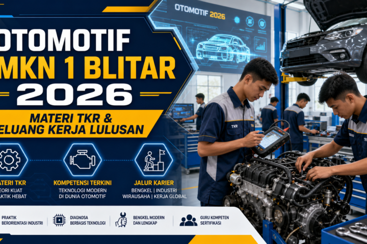 otomotif - Otomotif SMKN 1 Blitar 2026: Materi TKR dan Peluang Kerja Lulusan