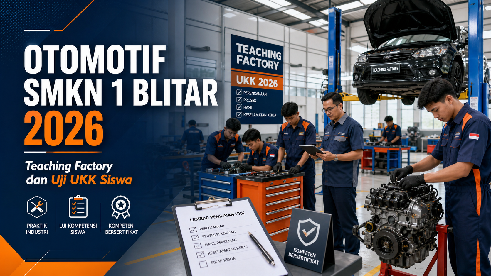 otomotif - Otomotif SMKN 1 Blitar 2026: Teaching Factory dan Uji UKK Siswa