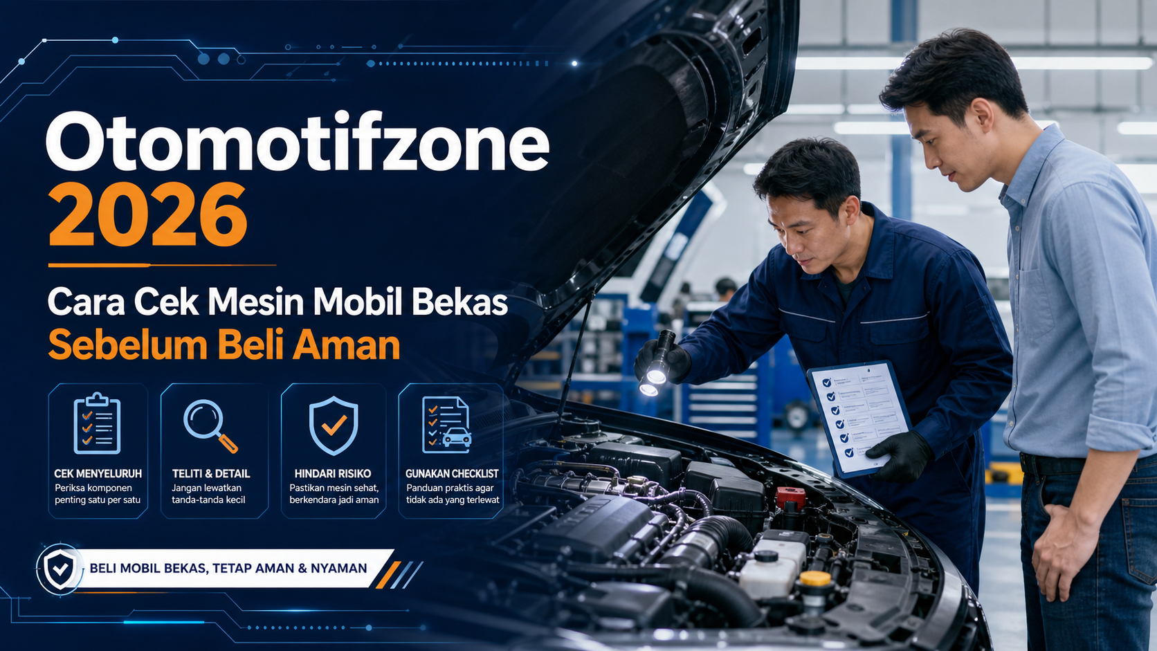 otomotifzone - Otomotifzone 2026: Cara Cek Mesin Mobil Bekas Sebelum Beli Aman