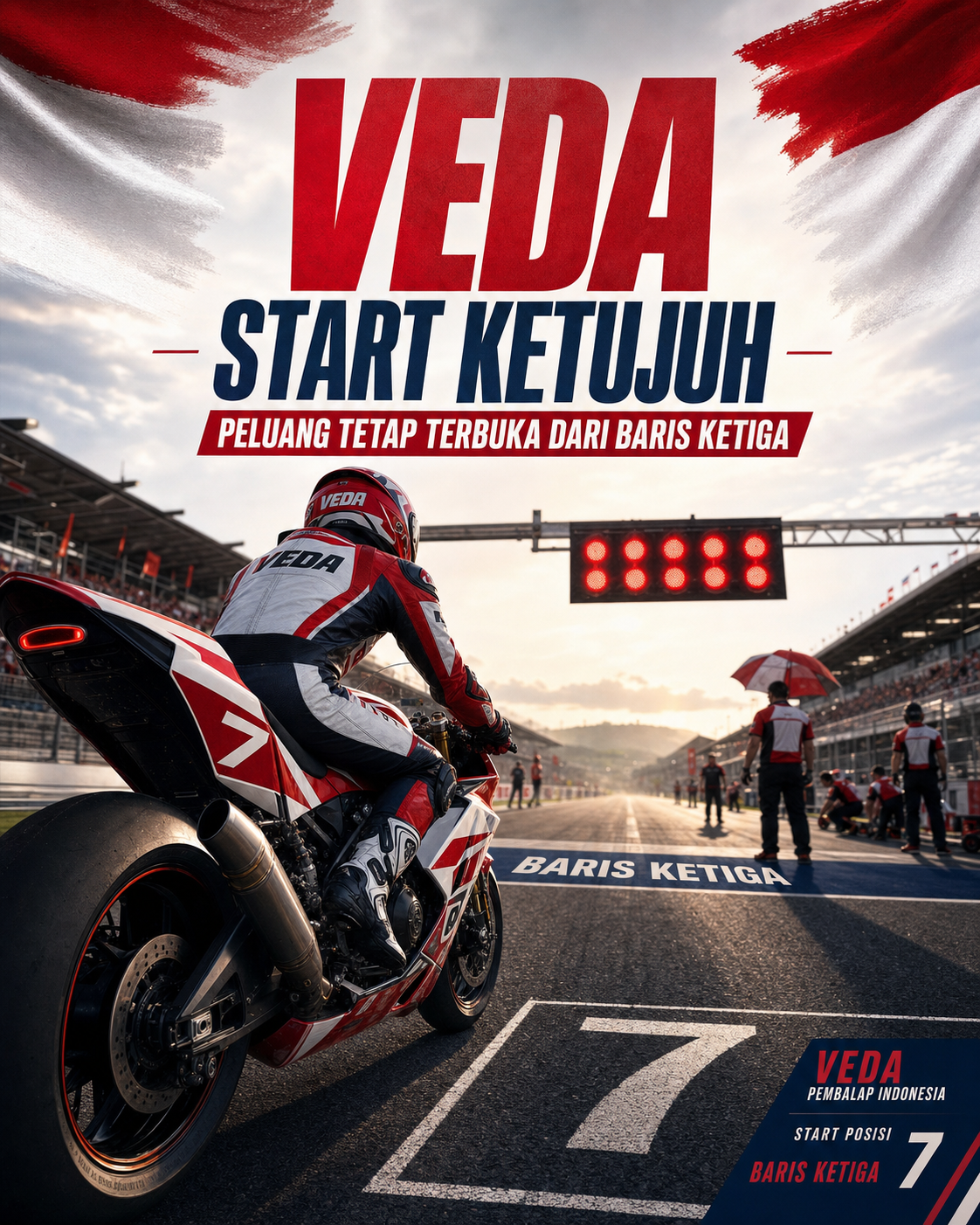 Veda Start Ketujuh, Peluang Tetap Terbuka dari Baris Ketiga - moto3