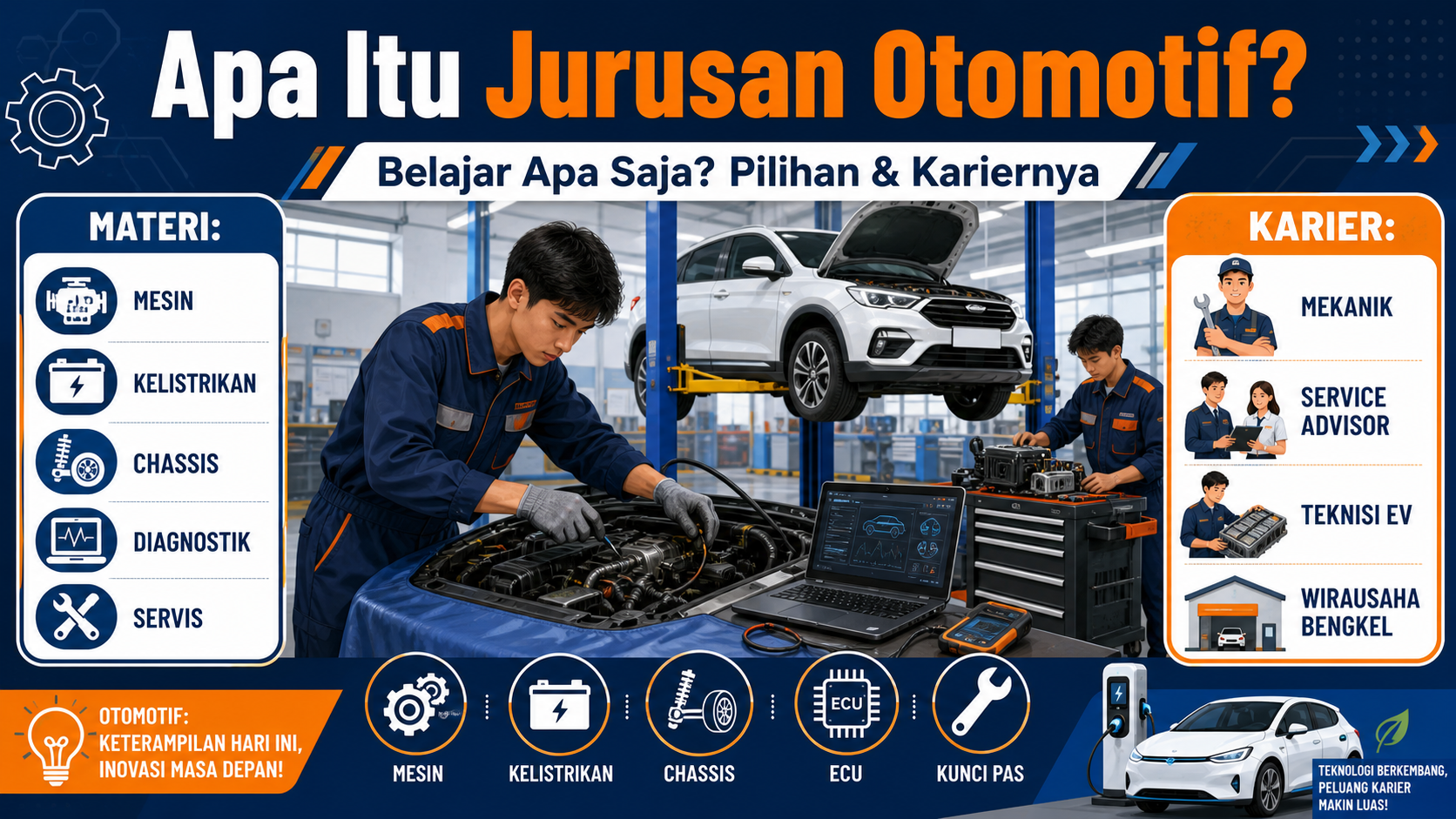Apa Itu Jurusan Otomotif? - otomotif