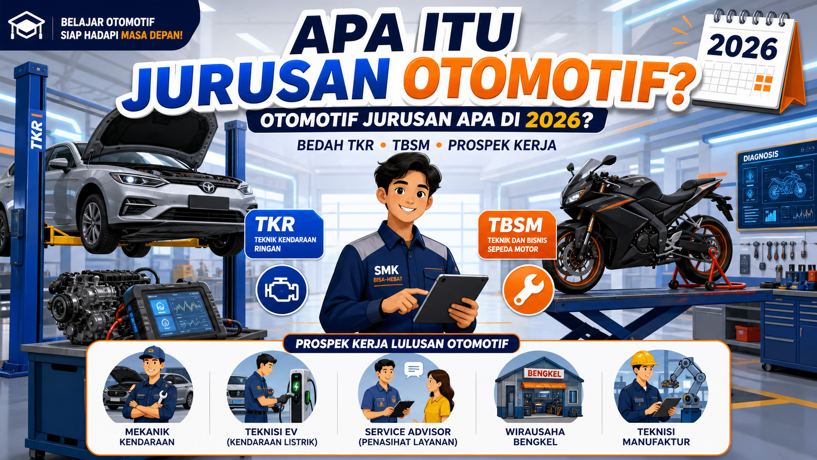 Apa Itu Jurusan Otomotif? - otomotif