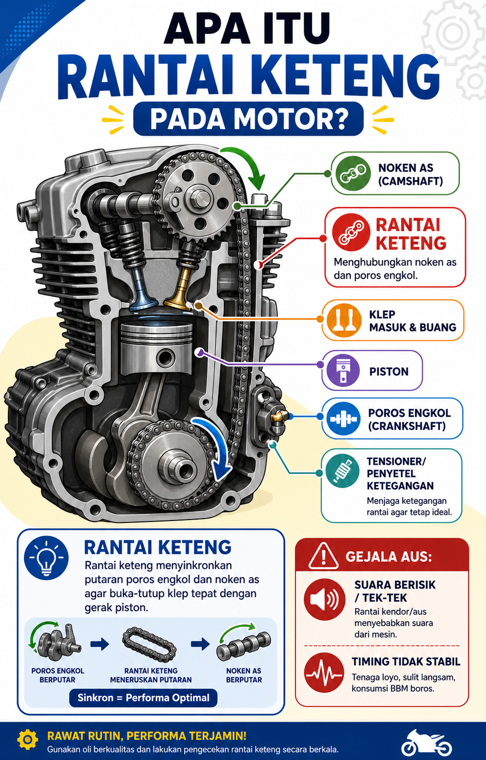 Apa Itu Rantai Keteng pada Motor? - keteng