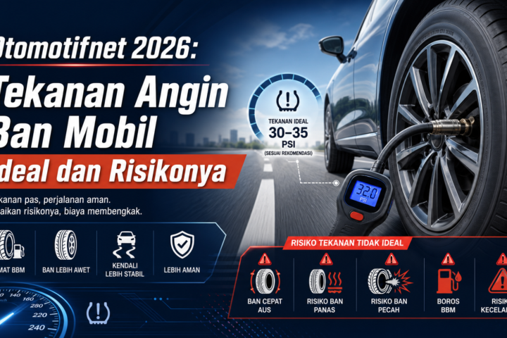 ban - Otomotifnet 2026: Tekanan Angin Ban Mobil Ideal dan Risikonya
