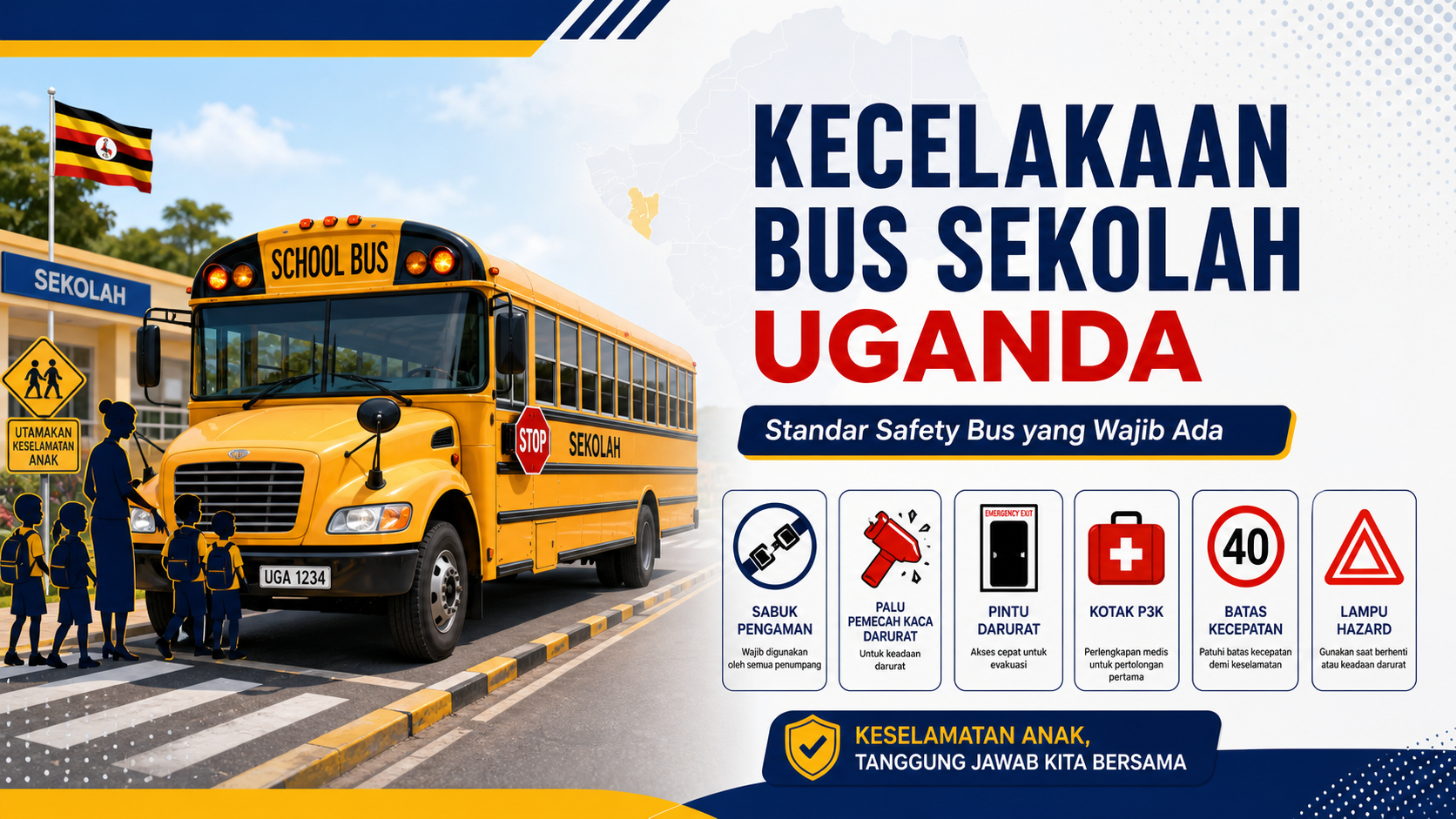bus - Kecelakaan Bus Sekolah Uganda: Standar Safety Bus yang Wajib Ada