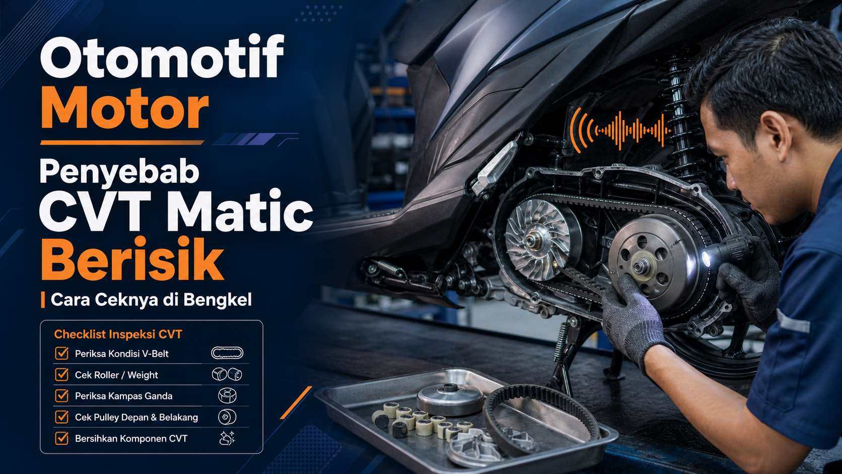 cvt - Otomotif Motor: Penyebab CVT Matic Berisik dan Cara Ceknya di Bengkel