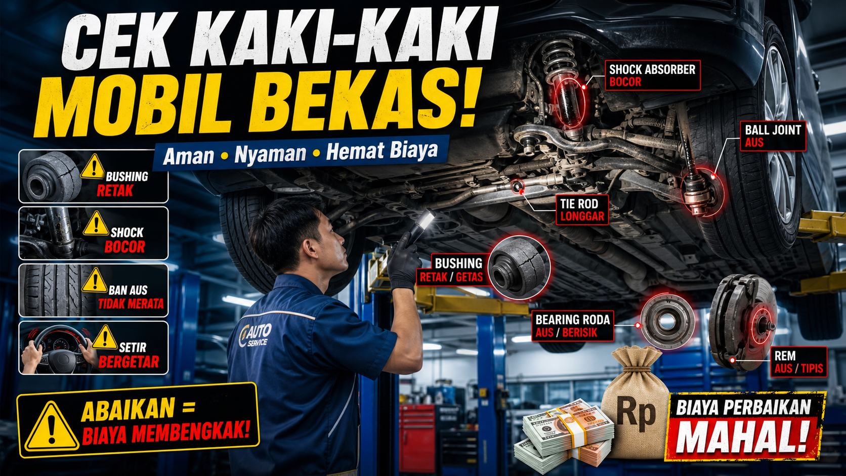 Kenapa Kaki-Kaki Mobil Bekas Wajib Dicek Serius? - otomotifzone