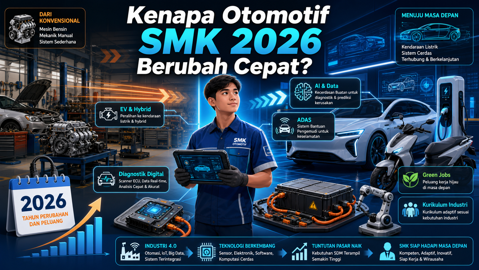 Kenapa Otomotif SMK 2026 Berubah Cepat? - otomotif