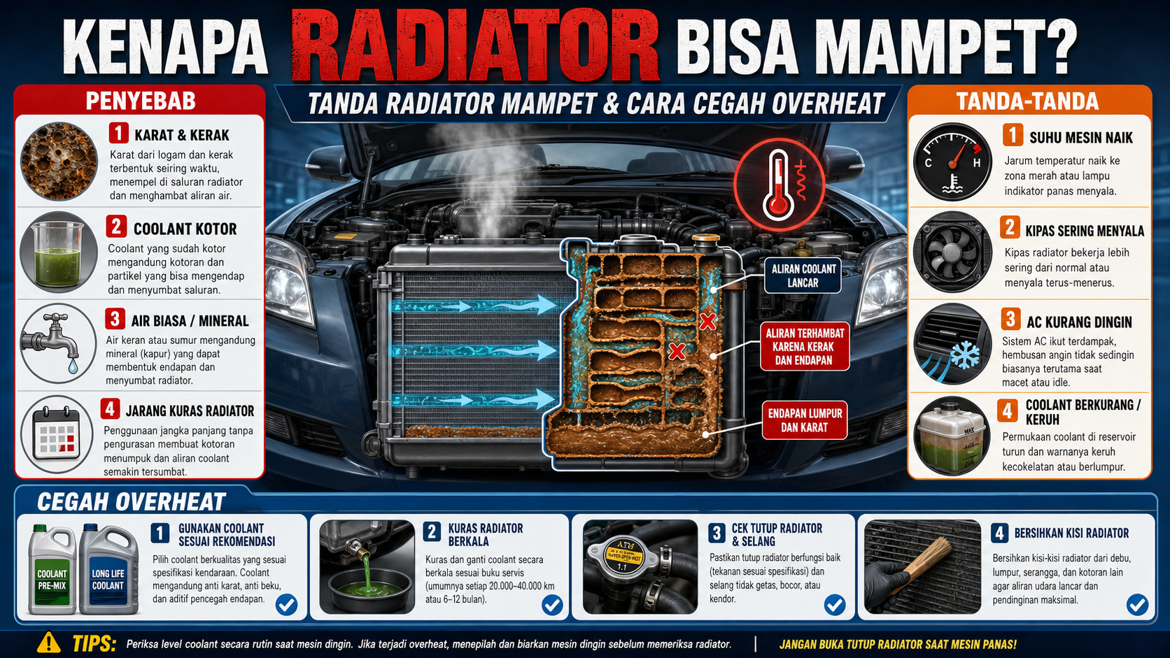 Kenapa Radiator Bisa Mampet? - radiator