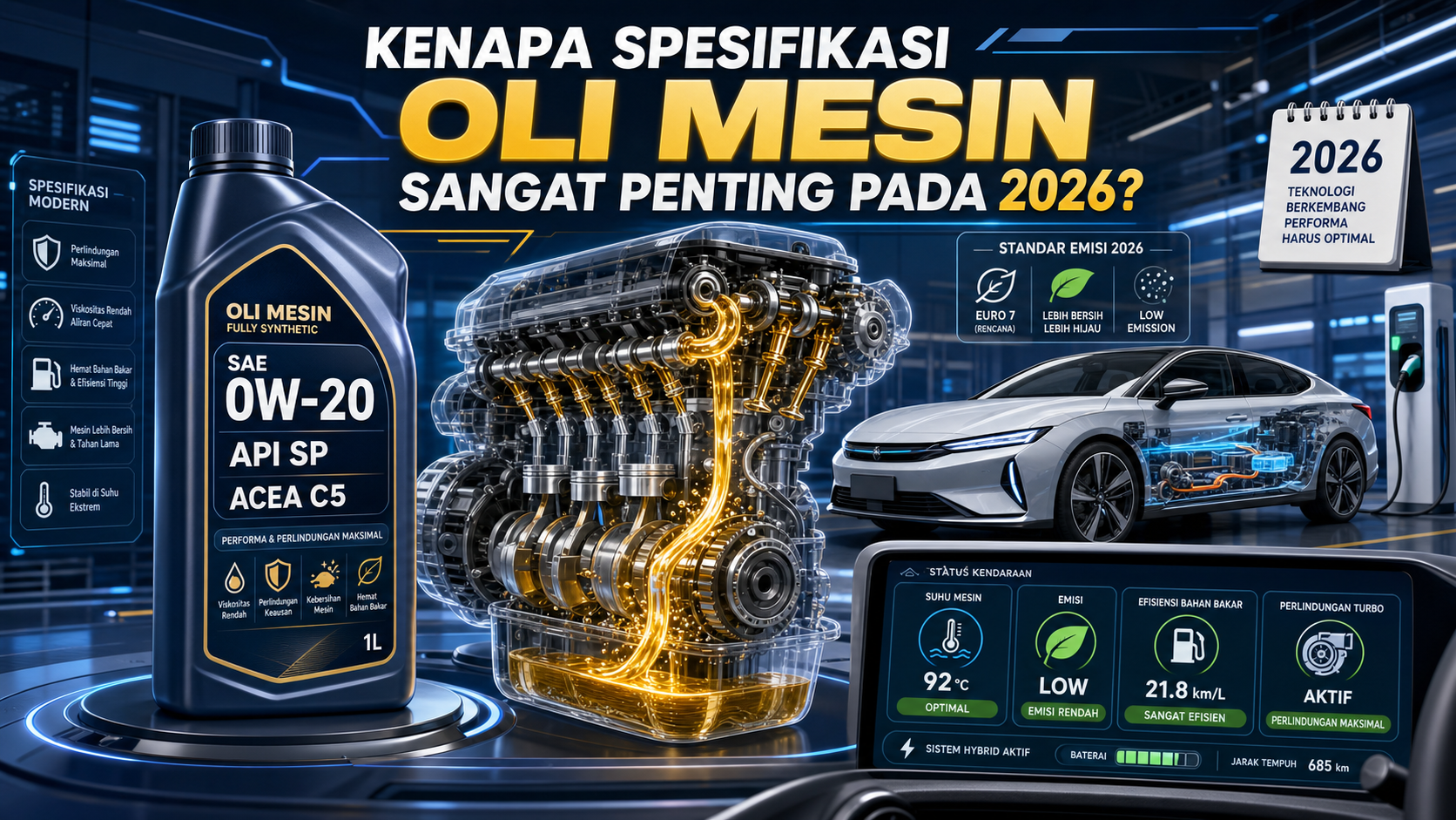 Kenapa Spesifikasi Oli Mesin Sangat Penting pada 2026? - otomotifnet