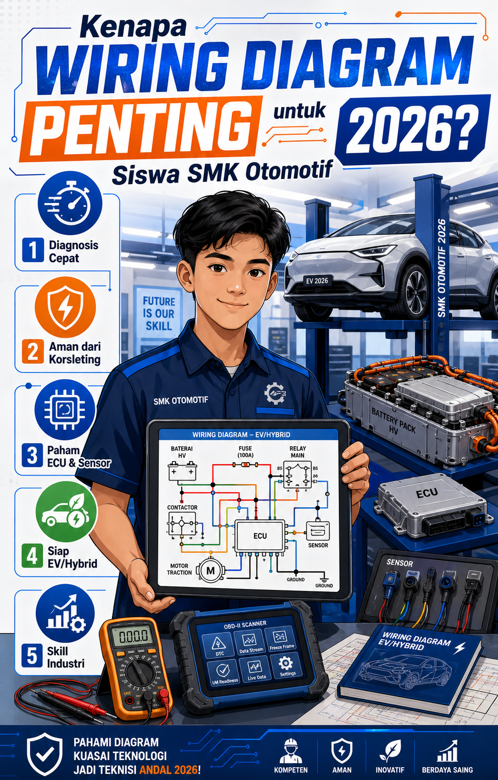 Kenapa Wiring Diagram Penting untuk Siswa SMK Otomotif 2026? - otomotif