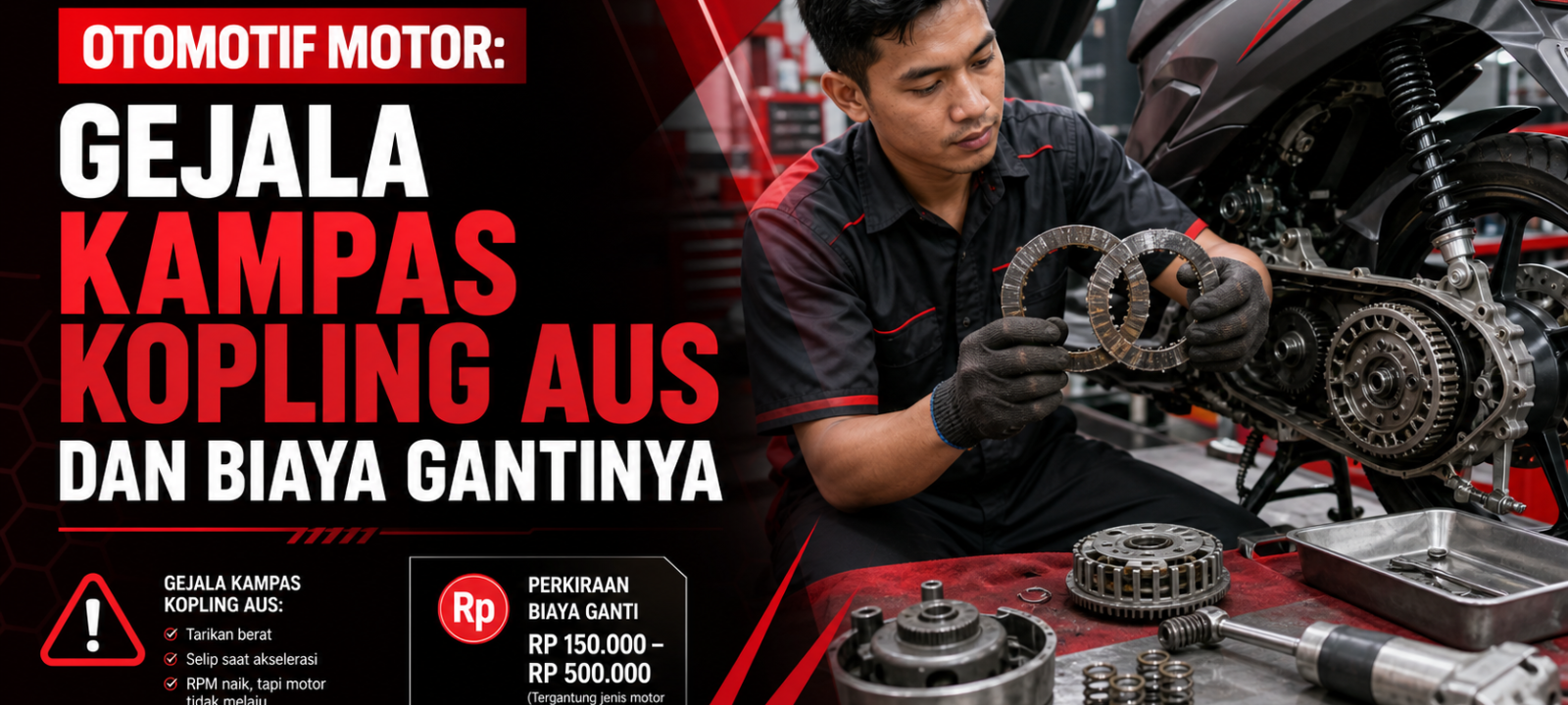 kopling - Otomotif Motor: Gejala Kampas Kopling Aus dan Biaya Gantinya