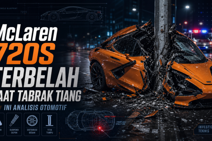 mclaren - McLaren 720S Terbelah Saat Tabrak Tiang, Ini Analisis Otomotif