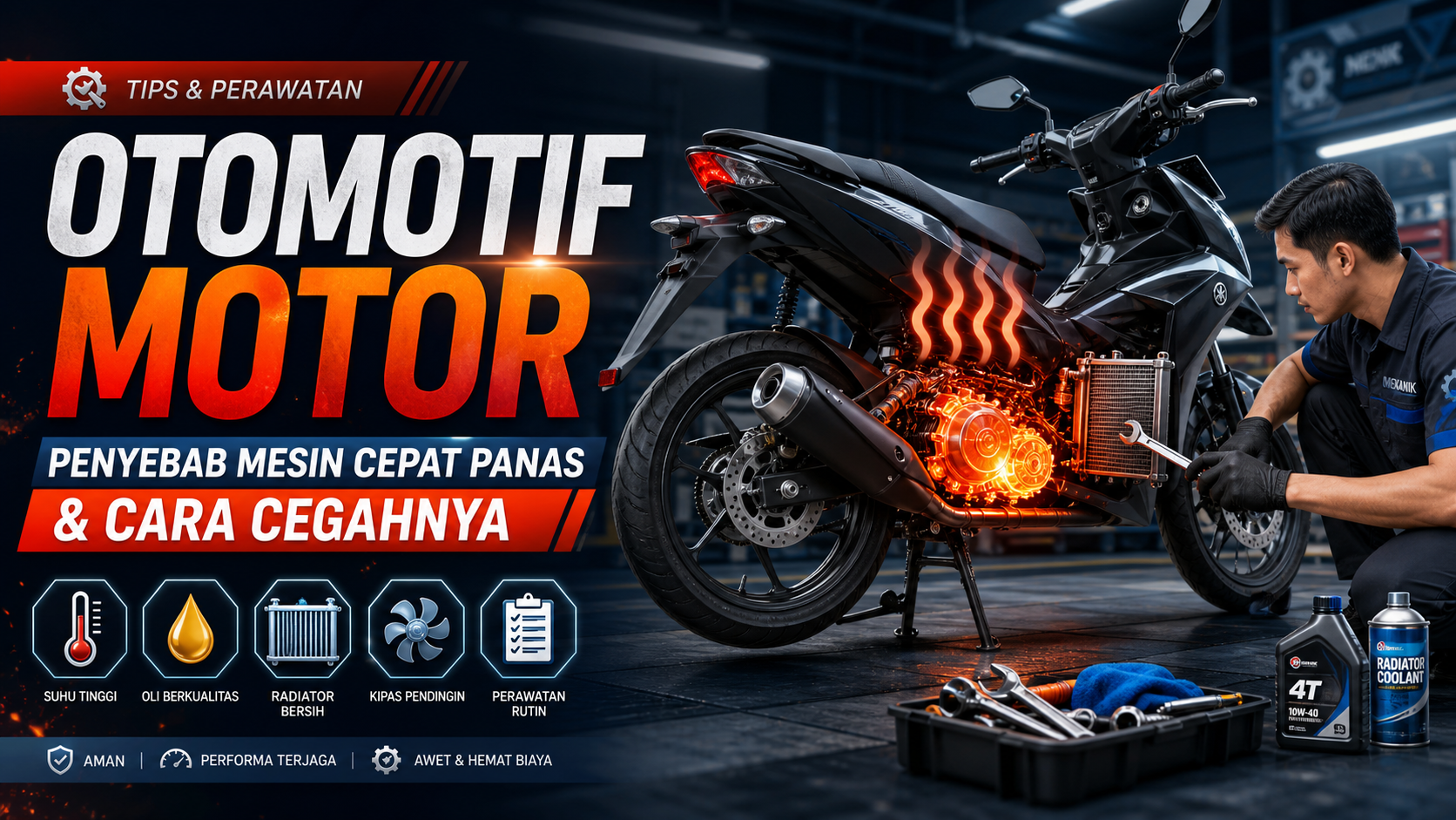 motor - Otomotif Motor: Penyebab Mesin Cepat Panas dan Cara Cegahnya