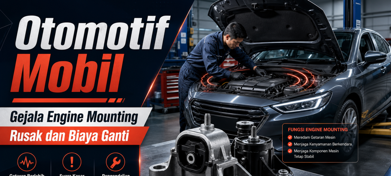 mounting - Otomotif Mobil: Gejala Engine Mounting Rusak dan Biaya Ganti