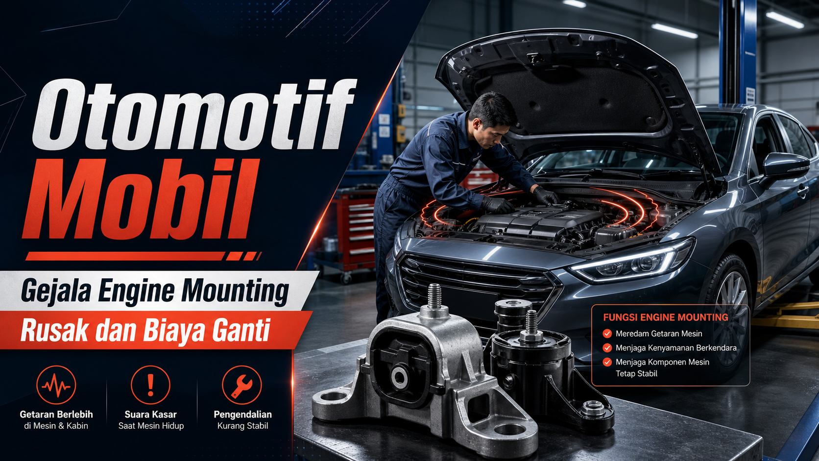 mounting - Otomotif Mobil: Gejala Engine Mounting Rusak dan Biaya Ganti
