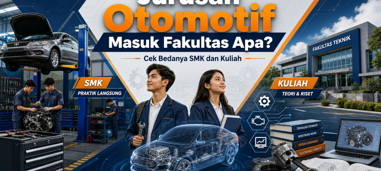 otomotif - Jurusan Otomotif Masuk Fakultas Apa? Cek Bedanya SMK dan Kuliah