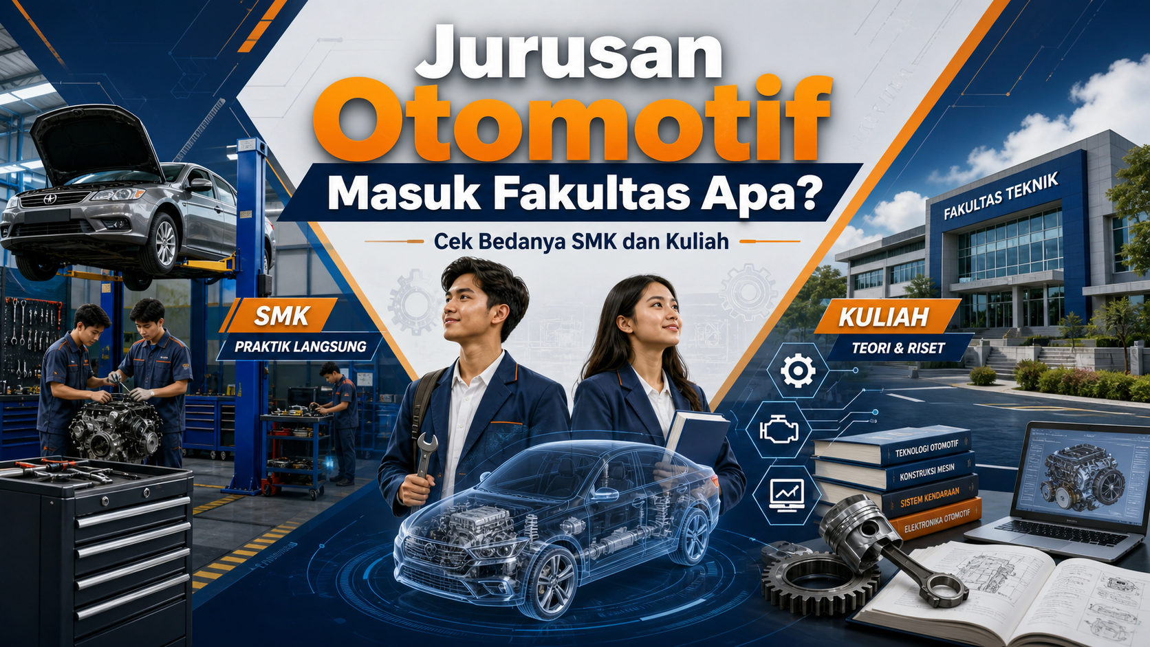 otomotif - Jurusan Otomotif Masuk Fakultas Apa? Cek Bedanya SMK dan Kuliah