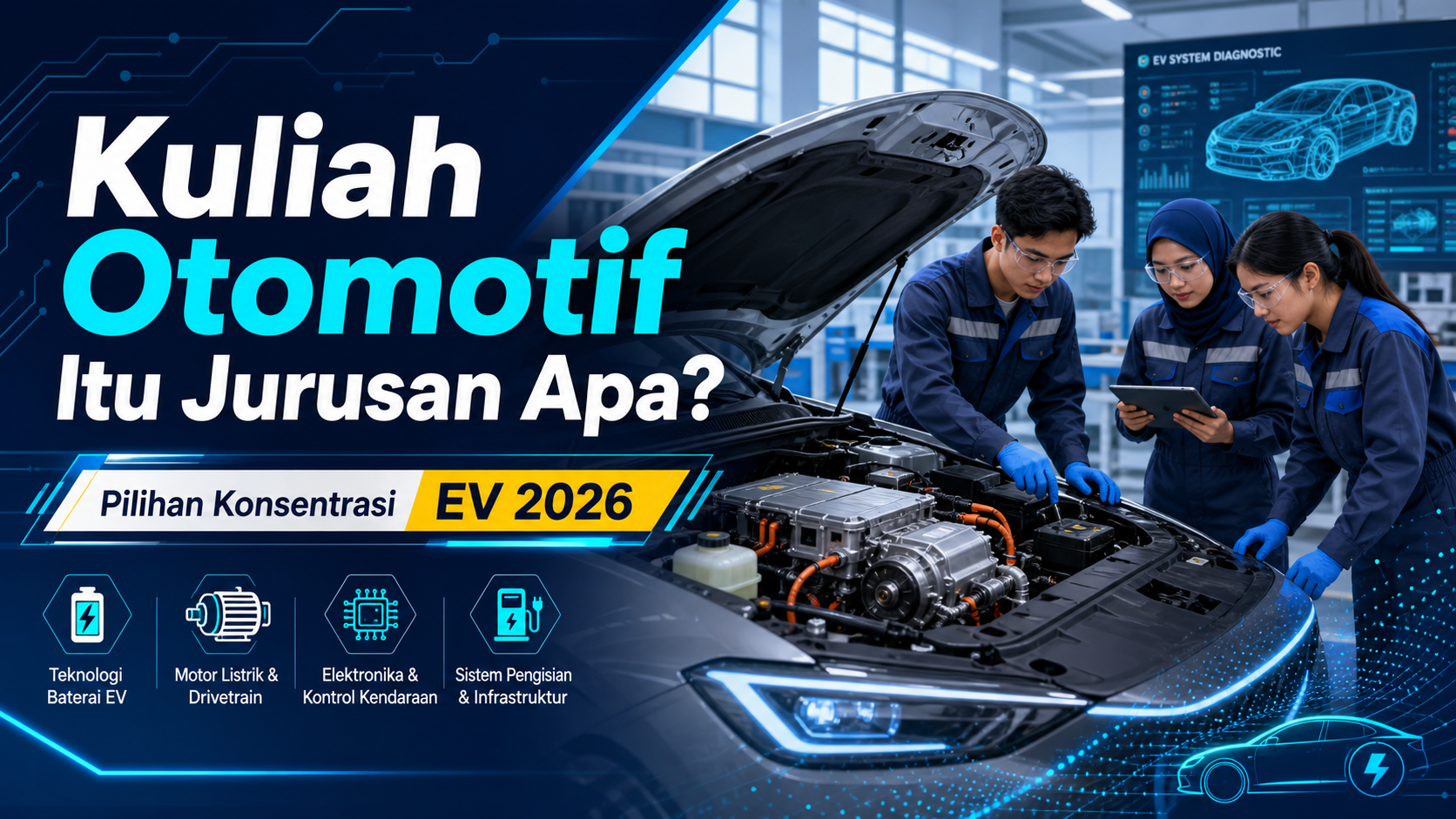 otomotif - Kuliah Otomotif Itu Jurusan Apa? Pilihan Konsentrasi EV 2026