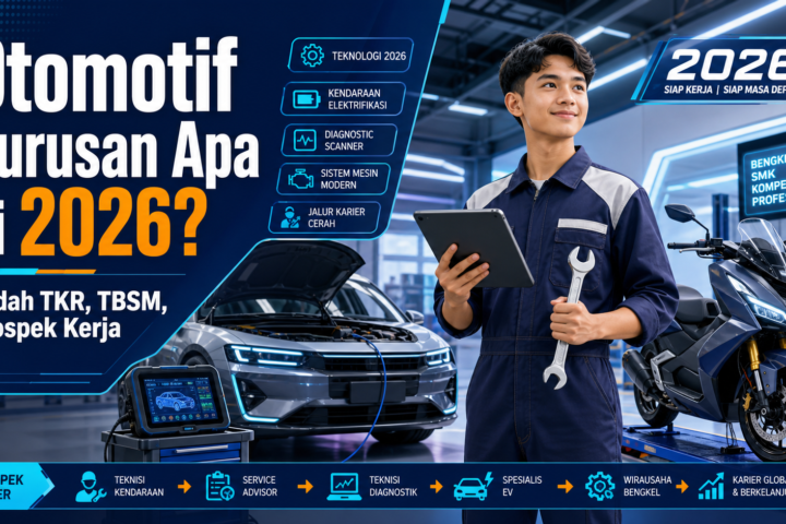 otomotif - Otomotif Jurusan Apa di 2026? Bedah TKR, TBSM, Prospek Kerja
