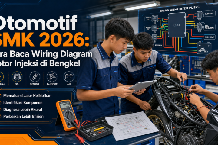 otomotif - Otomotif SMK 2026: Cara Baca Wiring Diagram Motor Injeksi di Bengkel