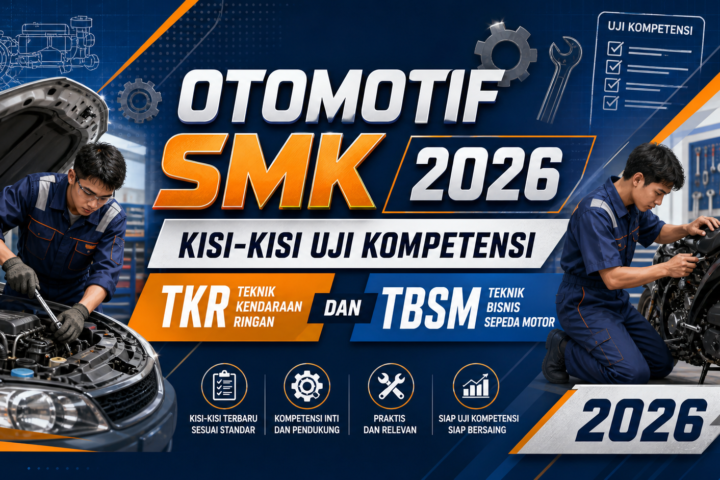 otomotif - Otomotif SMK 2026: Kisi-Kisi Uji Kompetensi TKR dan TBSM Terbaru