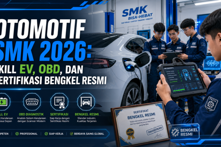 otomotif - Otomotif SMK 2026: Skill EV, OBD, dan Sertifikasi Bengkel Resmi