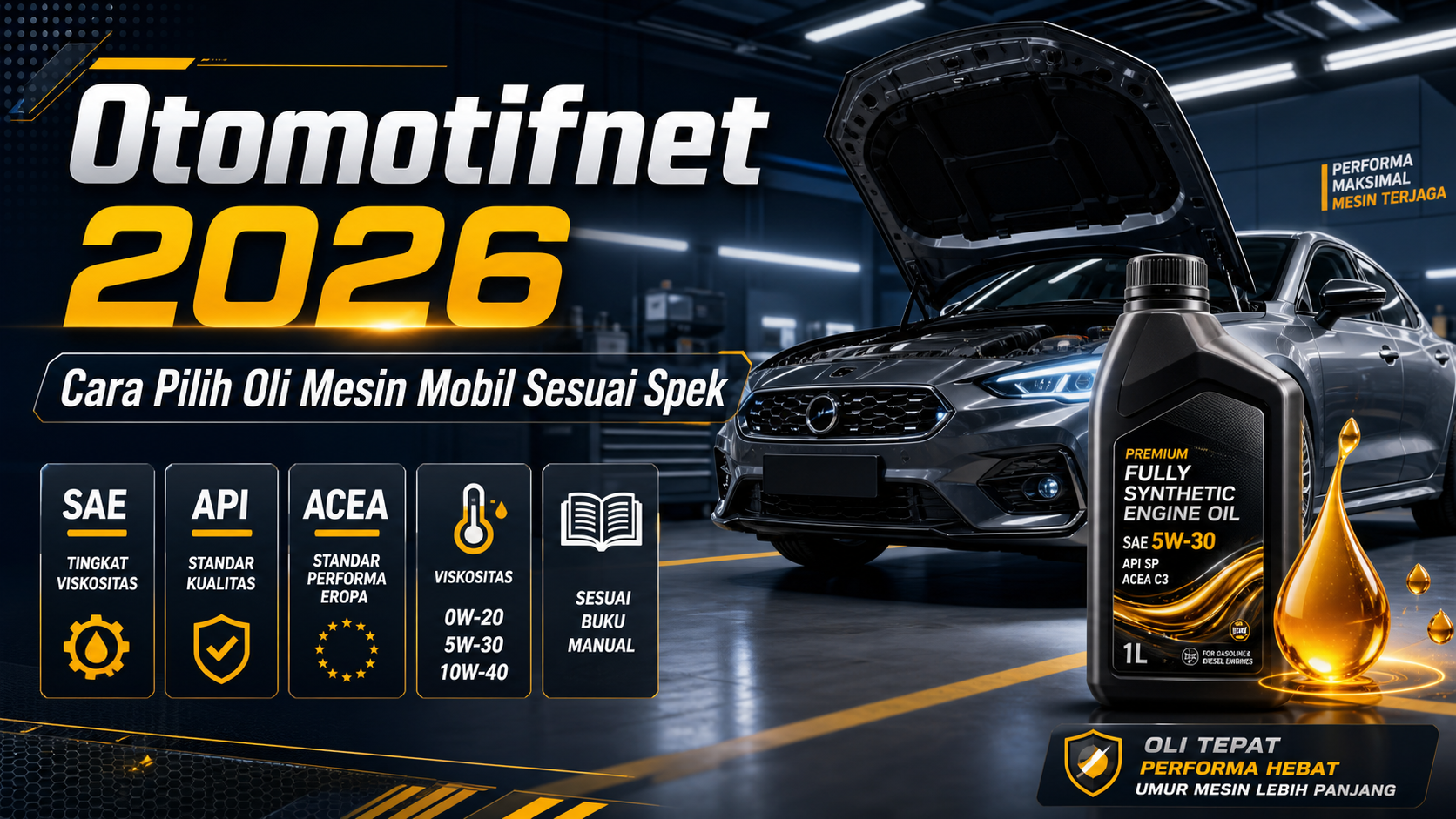 otomotifnet - Otomotifnet 2026: Cara Pilih Oli Mesin Mobil Sesuai Spek
