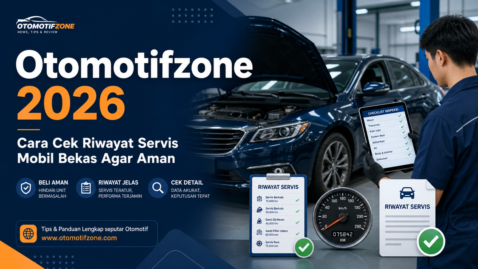 otomotifzone - Otomotifzone 2026: Cara Cek Riwayat Servis Mobil Bekas Agar Aman