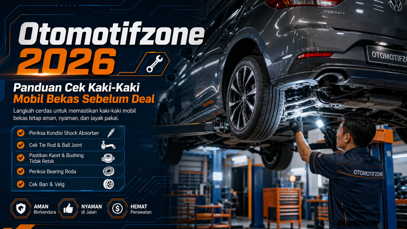 otomotifzone - Otomotifzone 2026: Panduan Cek Kaki-Kaki Mobil Bekas Sebelum Deal