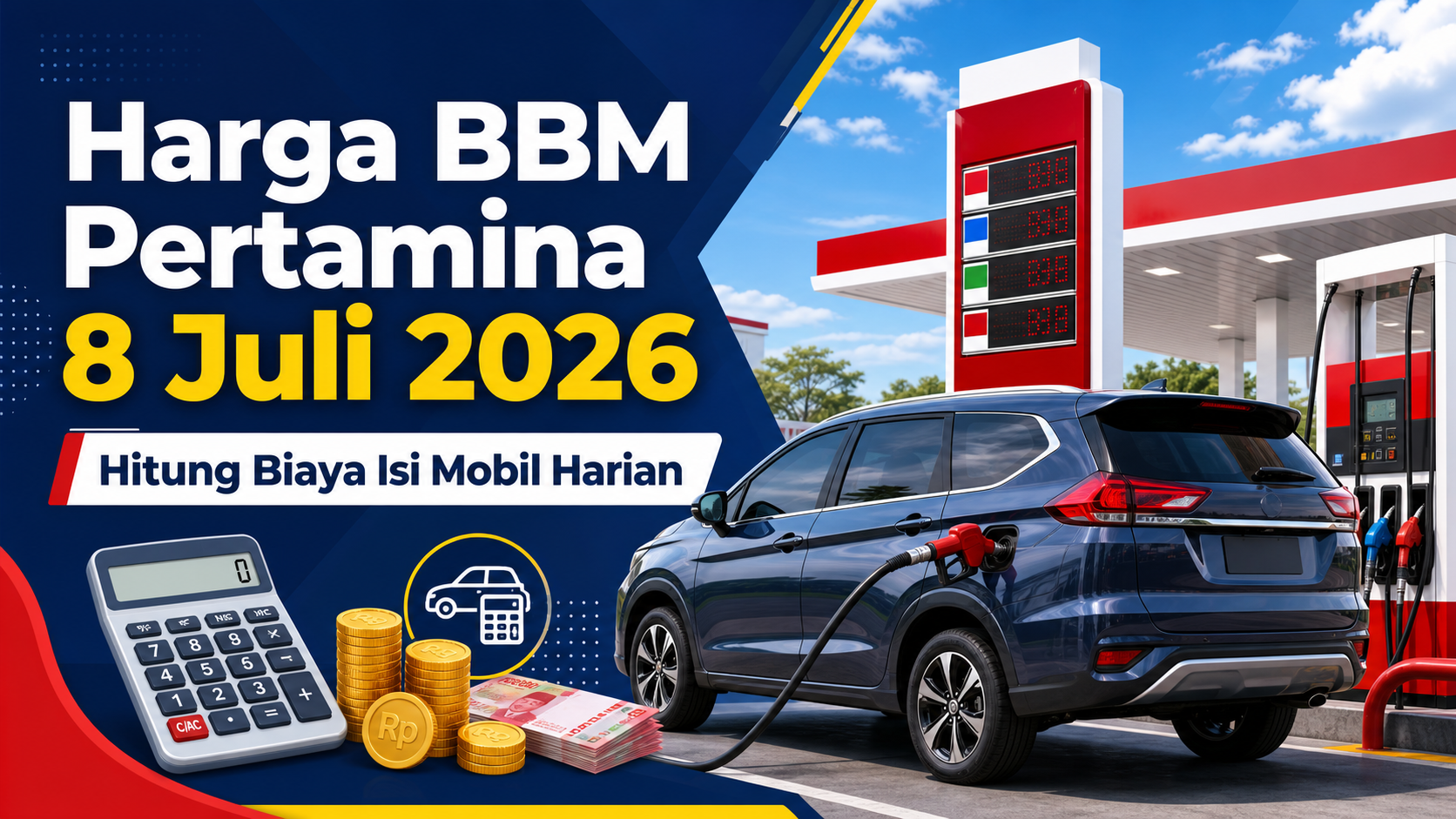 pertamina - Harga BBM Pertamina 8 Juli 2026: Hitung Biaya Isi Mobil Harian