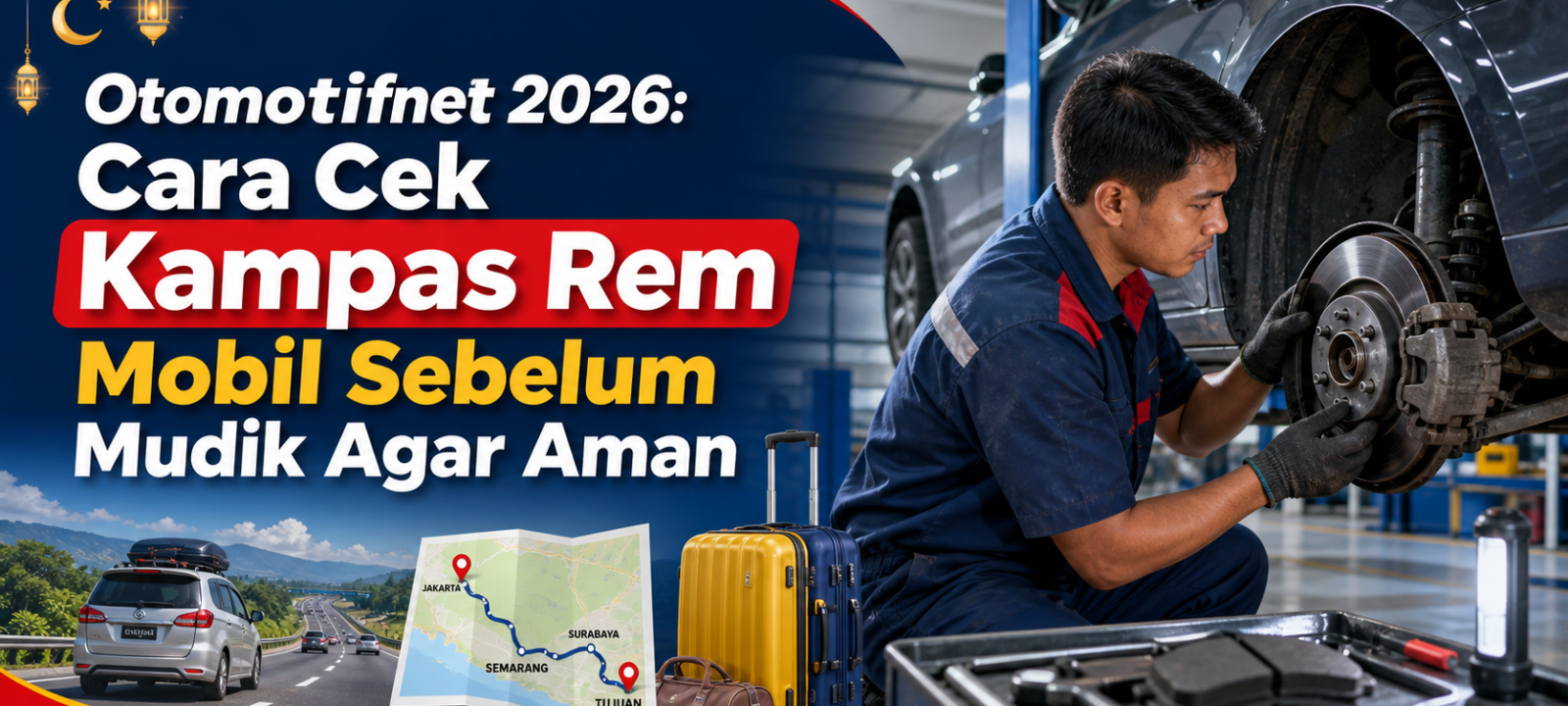 rem - Otomotifnet 2026: Cara Cek Kampas Rem Mobil Sebelum Mudik Agar Aman