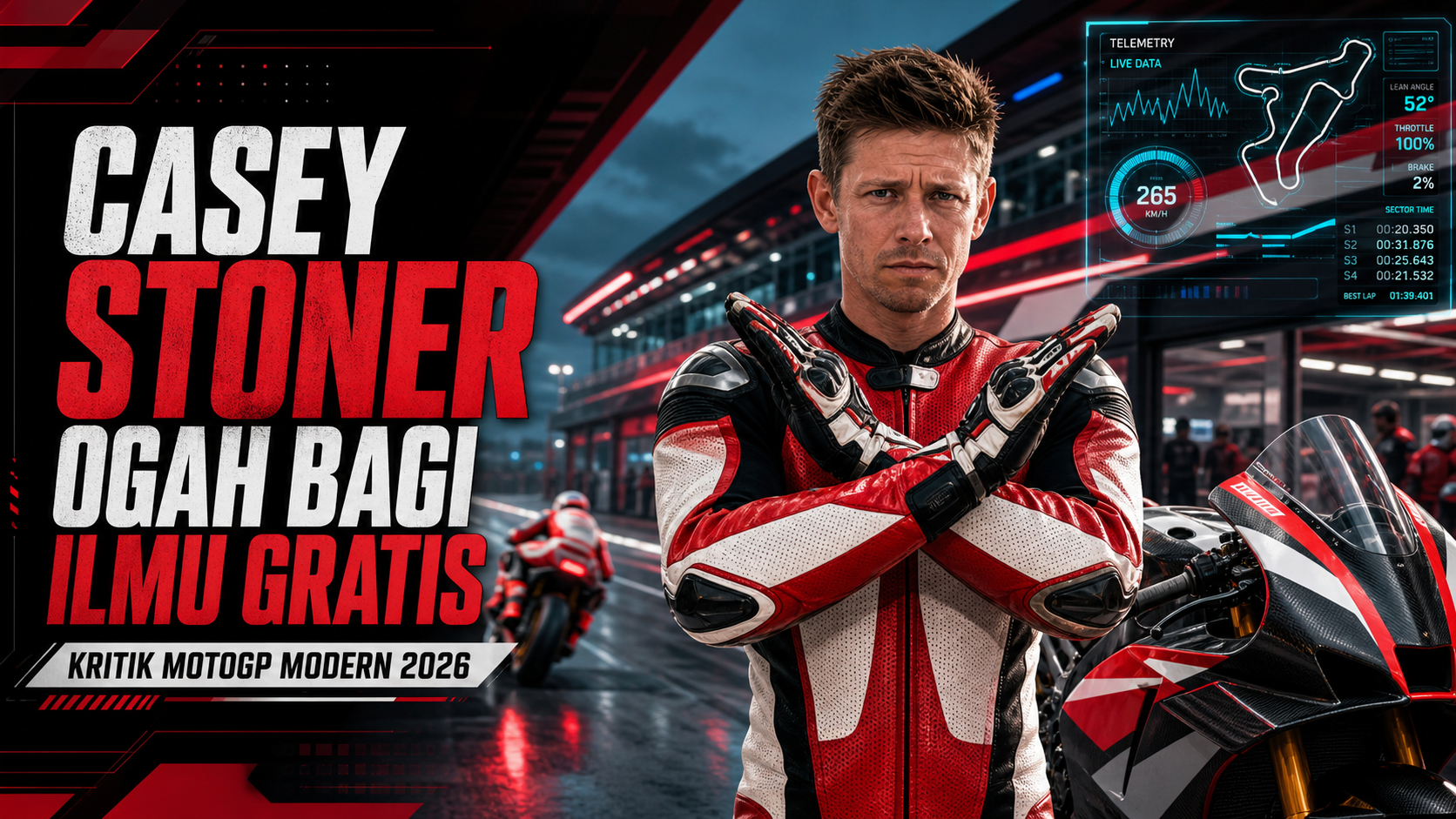 stoner - Casey Stoner Ogah Bagi Ilmu Gratis, Kritik MotoGP Modern 2026