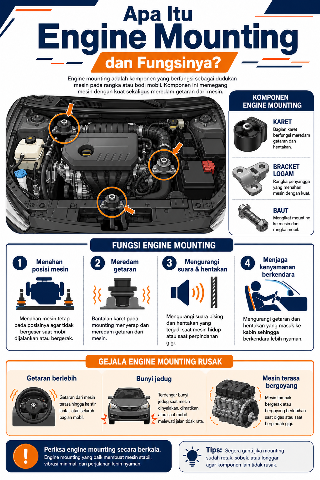 Apa Itu Engine Mounting dan Fungsinya? - otomotifnet