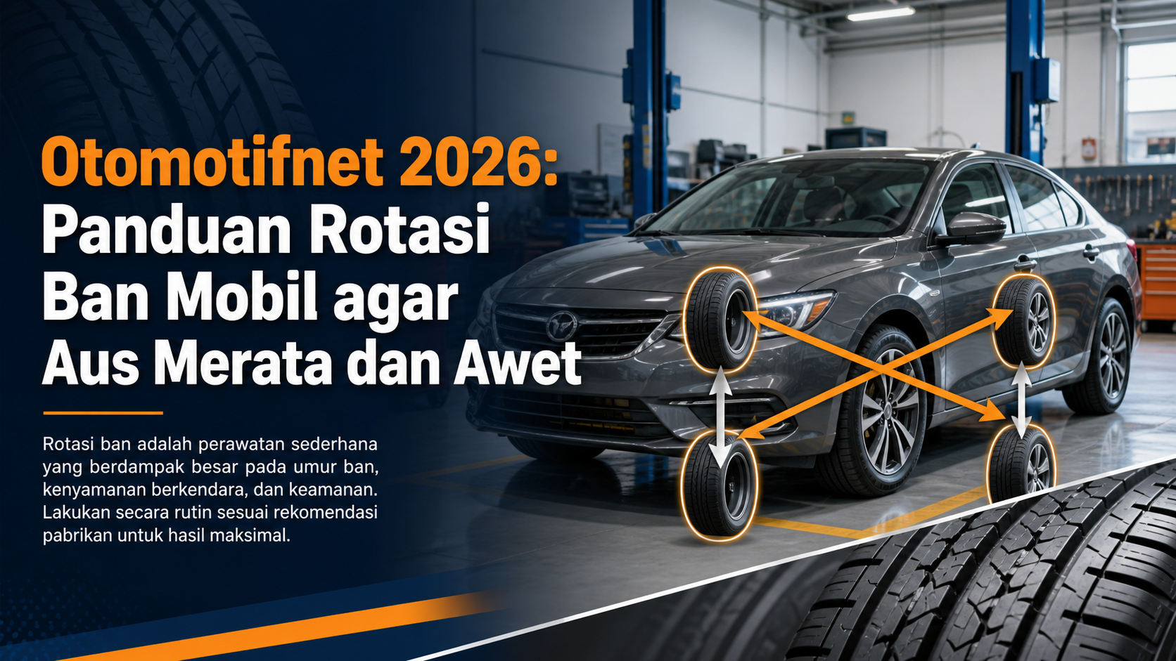 ban - Otomotifnet 2026: Panduan Rotasi Ban Mobil agar Aus Merata dan Awet