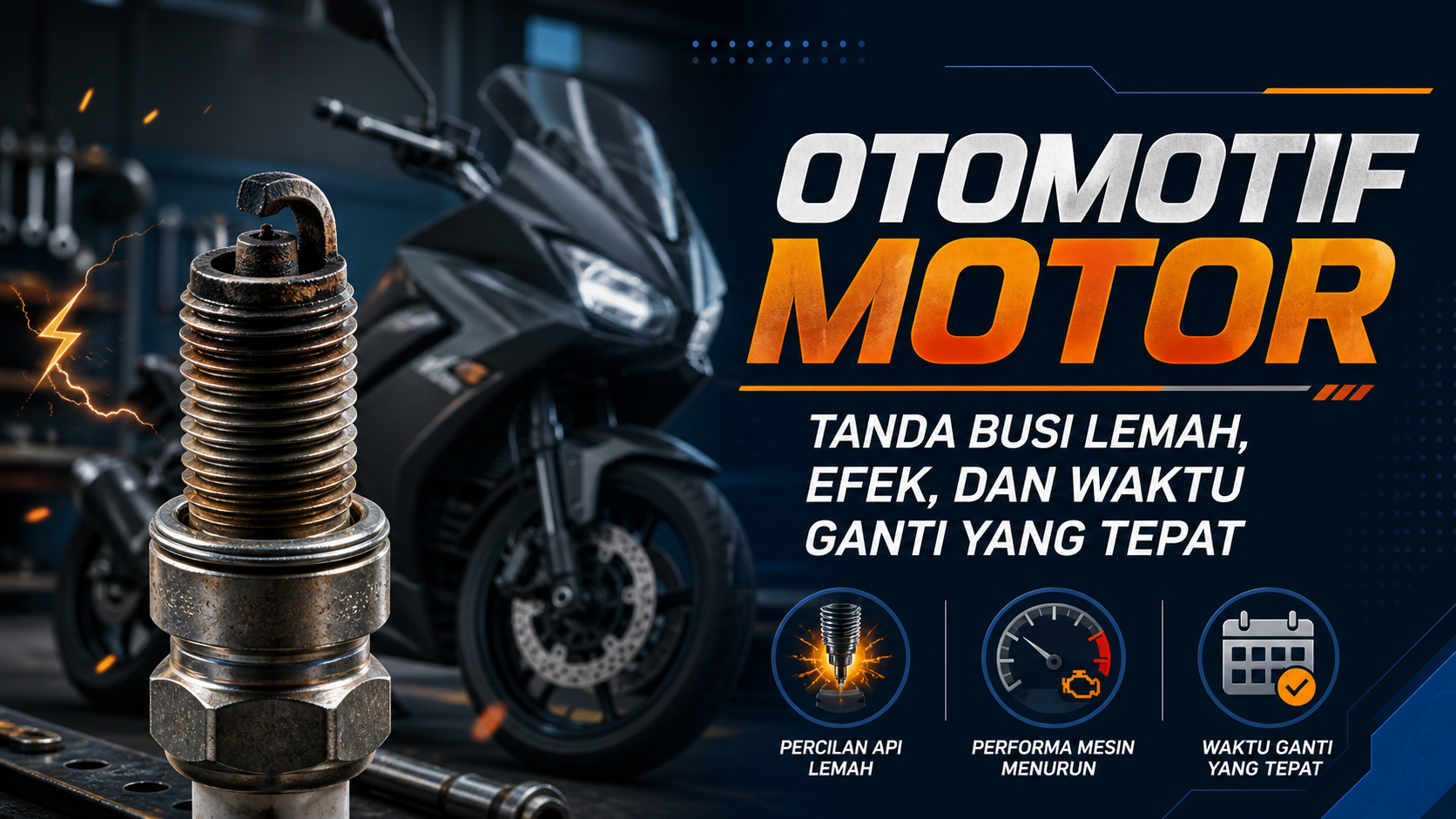 busi - Otomotif Motor: Tanda Busi Lemah, Efek, dan Waktu Ganti yang Tepat
